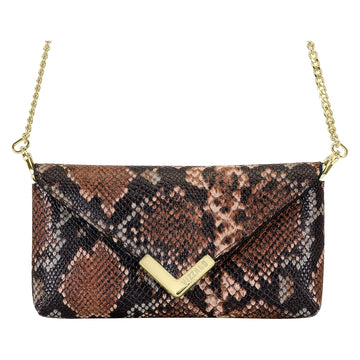 Vizzano 10072-3 Clutch in Multi Coffee